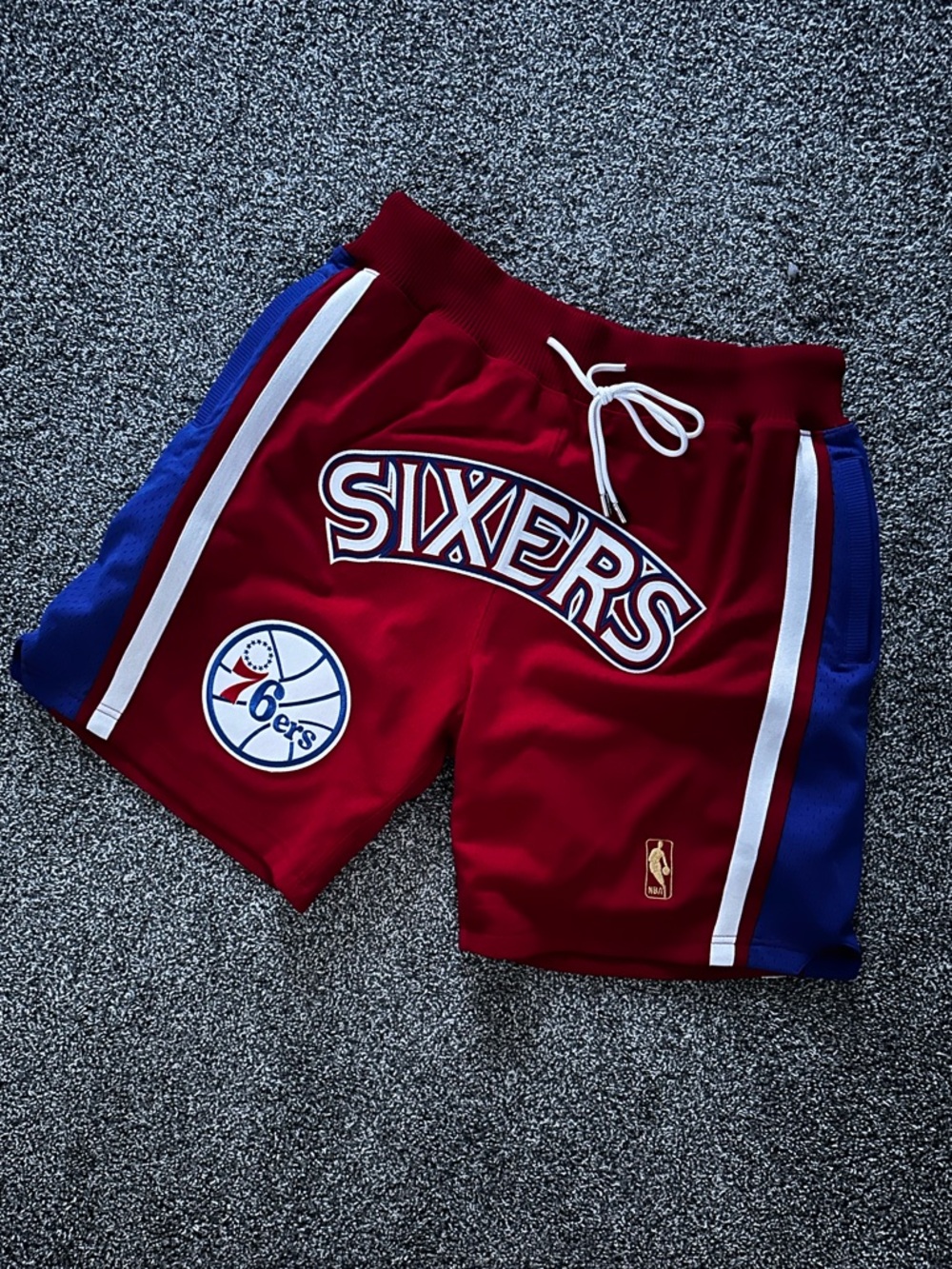 Authentic Mitchell and Ness Sixers basketball shorts, brand new.